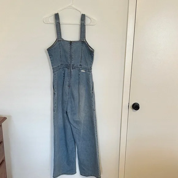 Billabong Blue Denim Jumpsuit - Picture 5 of 8